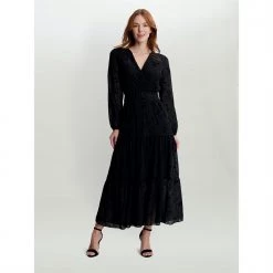 Gina Bacconi Wenda Dress With Belt & Tiered Skirt 6 Gina Bacconi Wenda Dress With Belt & Tiered Skirt -Gina Bacconi Sales aa287300 xxl a2