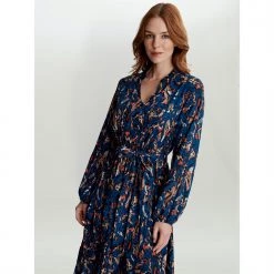 Gina Bacconi Lulia V Neck Button Front Dress 7 Gina Bacconi Lulia V Neck Button Front Dress -Gina Bacconi Sales aa289100 xxl a2