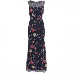 Gina Bacconi Sales 43 Gina Bacconi Raviva Embroidery Net Maxi Dress