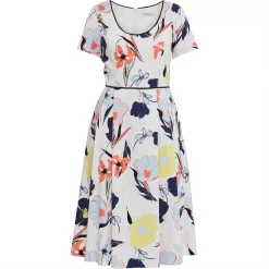 Gina Bacconi Kylie Fit And Flare Floral Dress