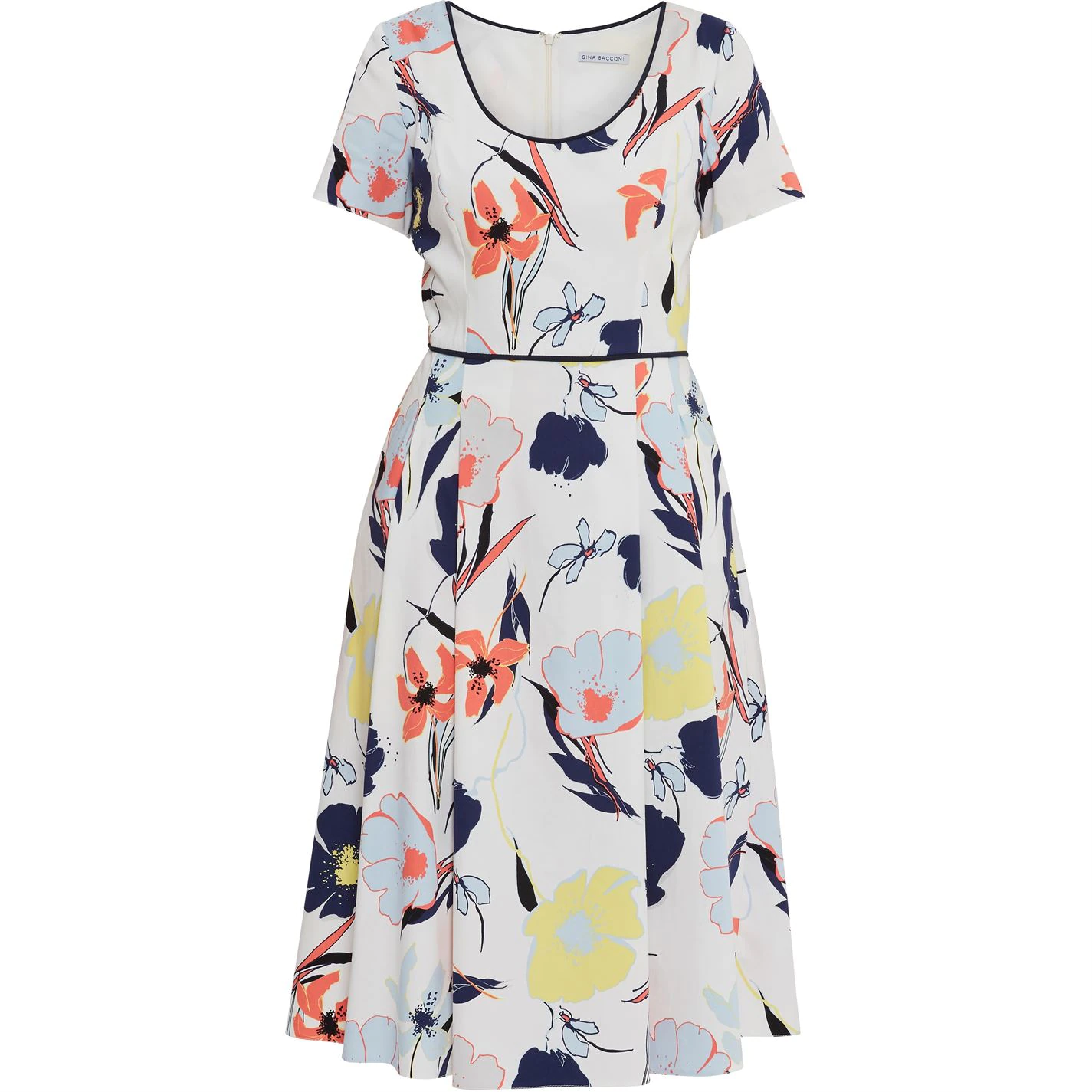 Gina Bacconi Kylie Fit And Flare Floral Dress 1 Gina Bacconi Kylie Fit And Flare Floral Dress