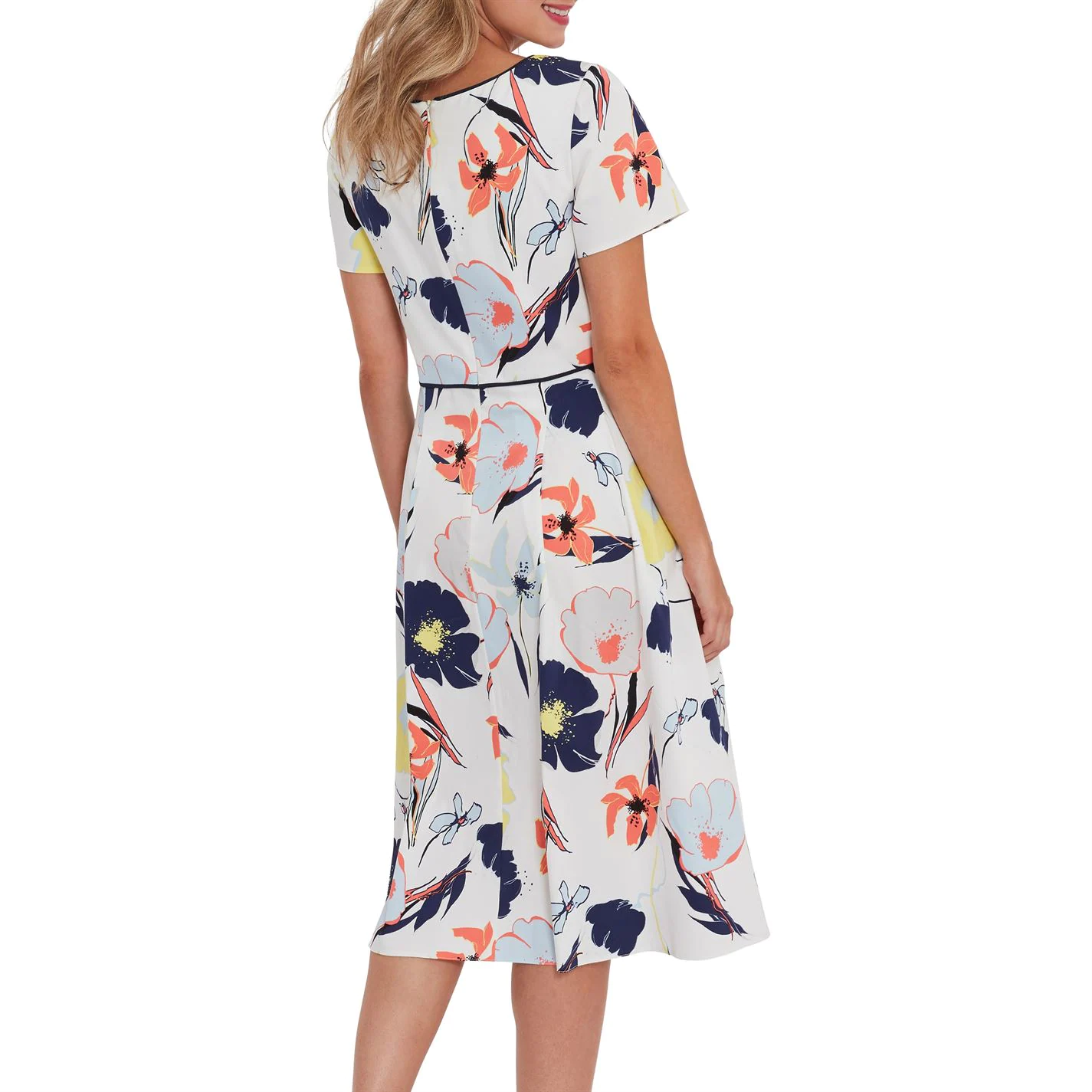 Gina Bacconi Kylie Fit And Flare Floral Dress 3 Gina Bacconi Kylie Fit And Flare Floral Dress - Image 3