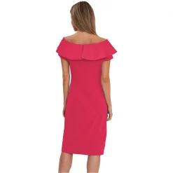 Gina Bacconi Barbara Stretch Crepe And Satin Dress -Gina Bacconi Sales ab337101 xxl a2