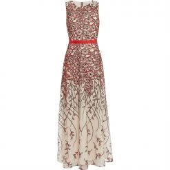Gina Bacconi Griet Embroidered Maxi Dress