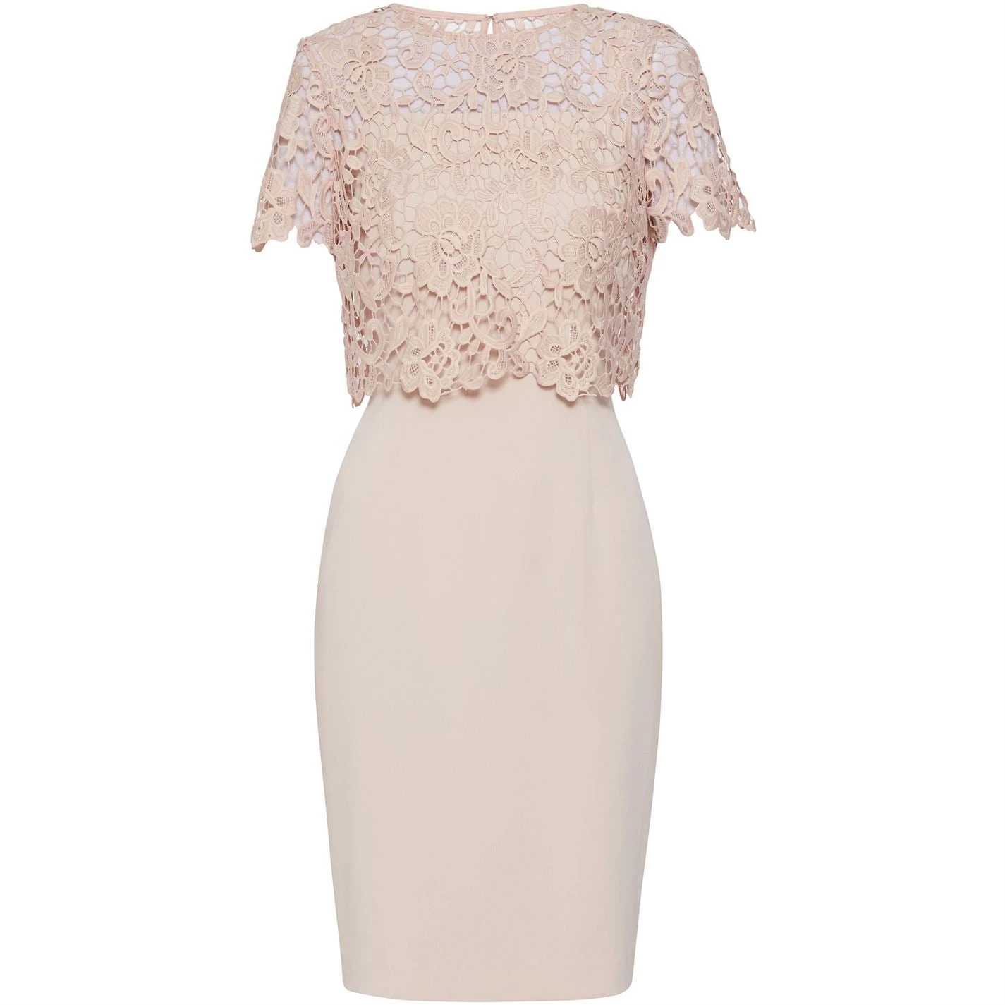 Gina Bacconi Gina Bacconi Coralise Lace Overtop Dress 1 Gina Bacconi Gina Bacconi Coralise Lace Overtop Dress