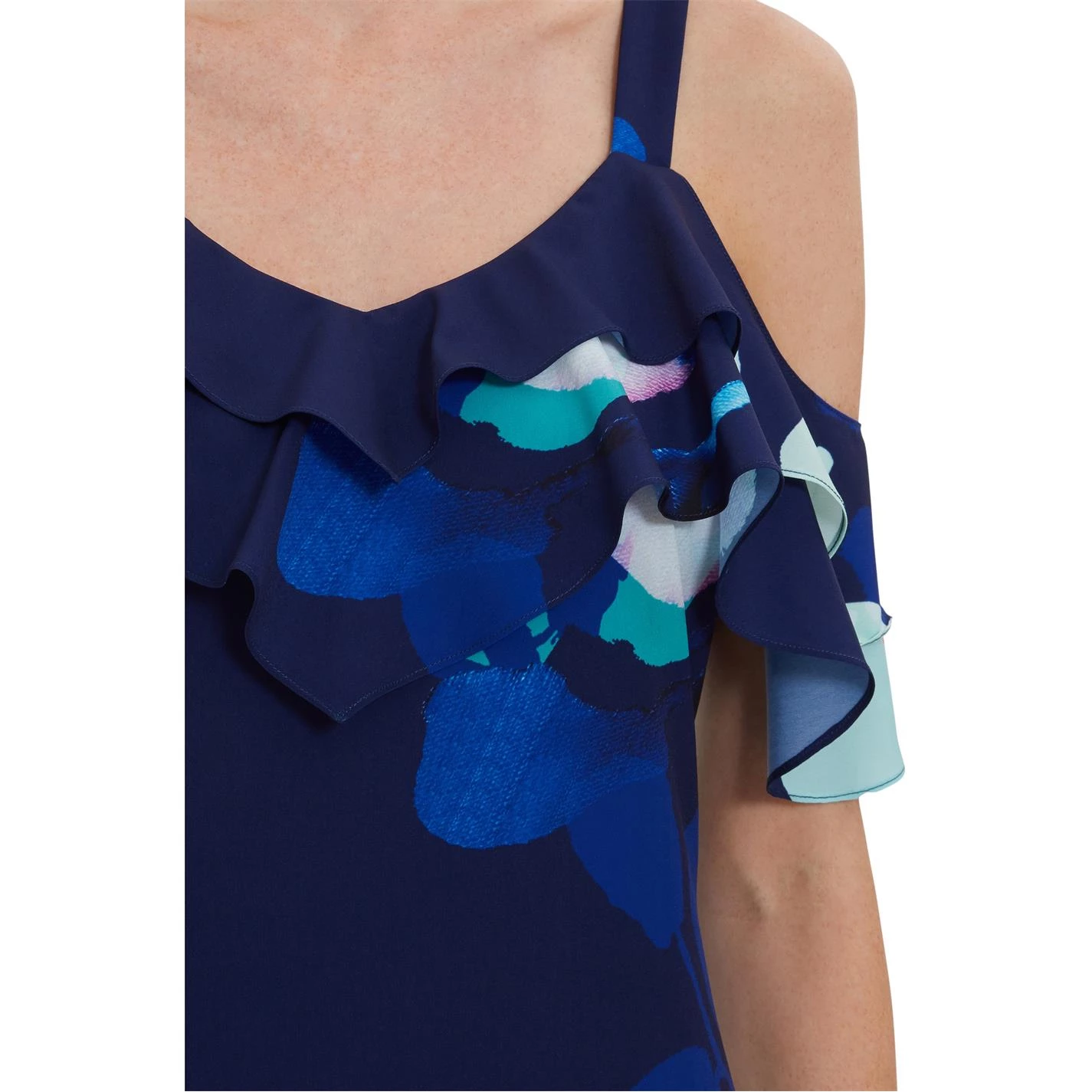 Gina Bacconi Gailyn Floral Crepe Maxi Dress 4 Gina Bacconi Gailyn Floral Crepe Maxi Dress - Image 4