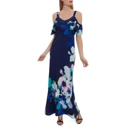 Gina Bacconi Gailyn Floral Crepe Maxi Dress 9 Gina Bacconi Gailyn Floral Crepe Maxi Dress -Gina Bacconi Sales ad129400 xxl a4