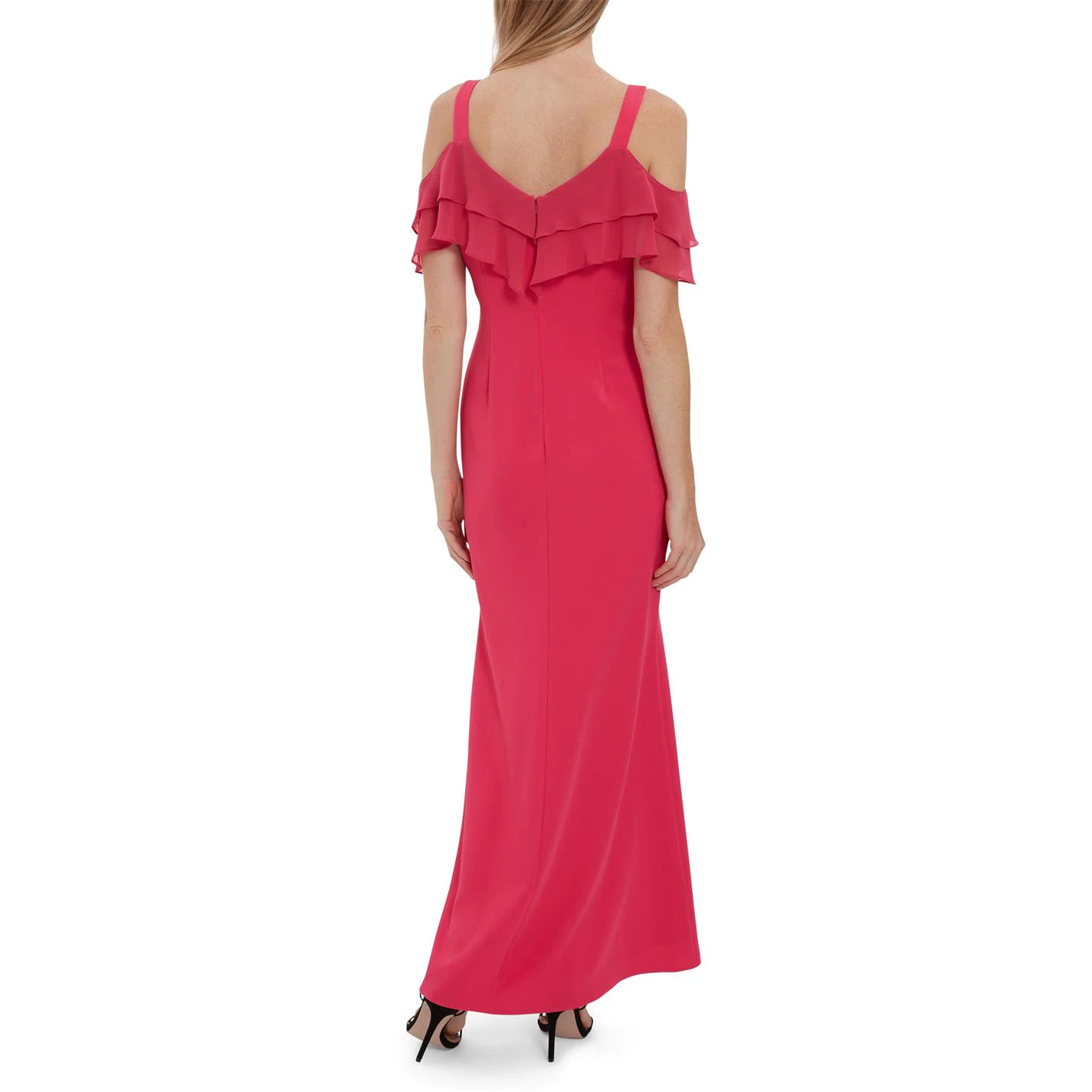 Gina Bacconi Blaise With Chiffon Frills Maxi Dress 3 Gina Bacconi Blaise With Chiffon Frills Maxi Dress - Image 3