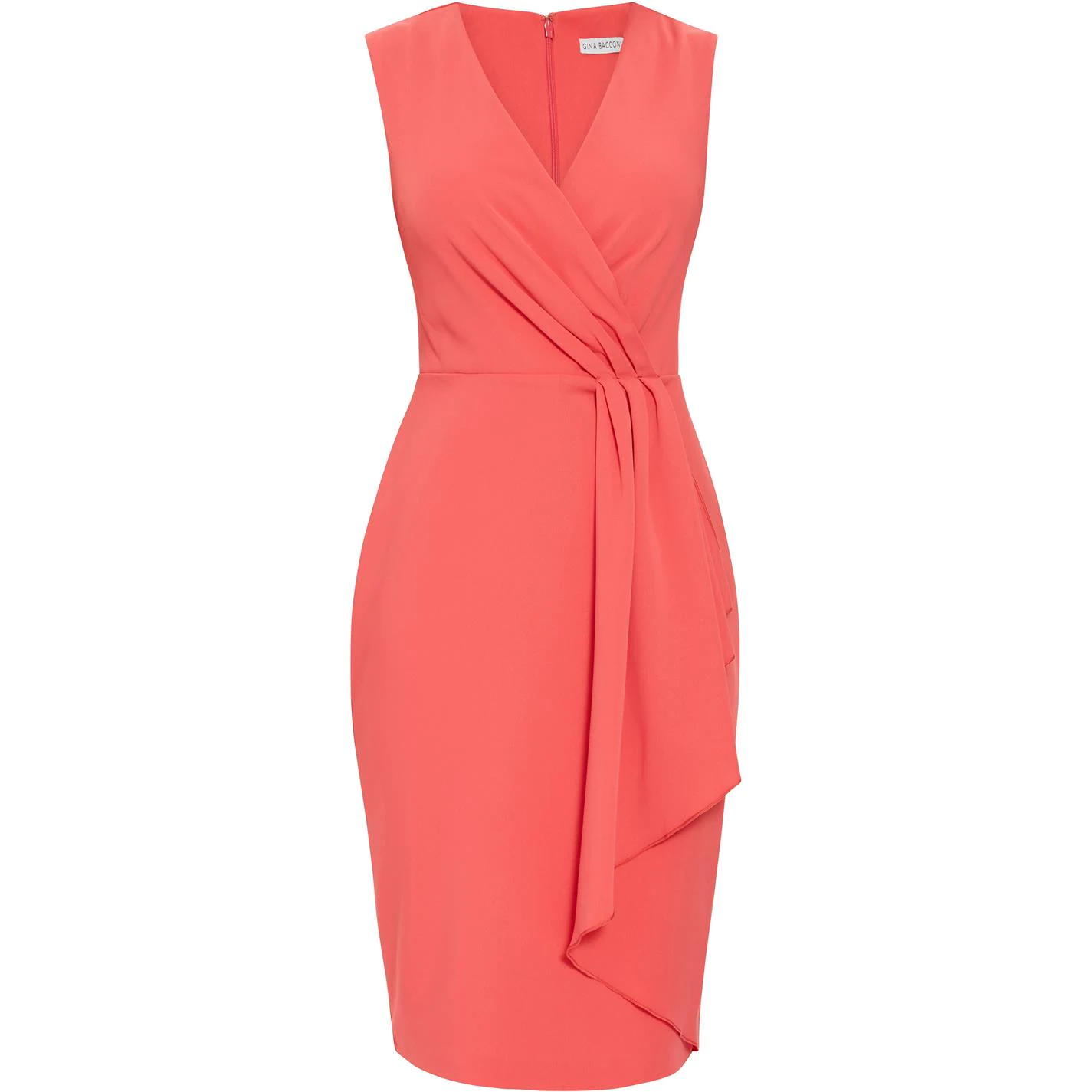 Gina Bacconi Inona Moss Crepe Dress 1 Gina Bacconi Inona Moss Crepe Dress