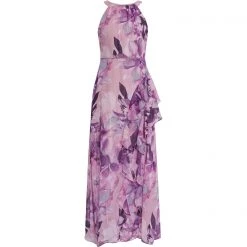 Gina Bacconi Analisa Chiffon Maxi Dress