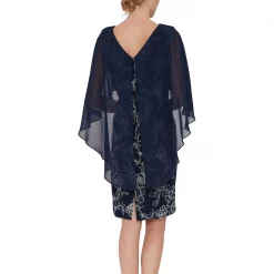 Gina Bacconi Gina Bacconi Effie Dress With Overcape 7 Gina Bacconi Gina Bacconi Effie Dress With Overcape -Gina Bacconi Sales ad410800 xxl a2