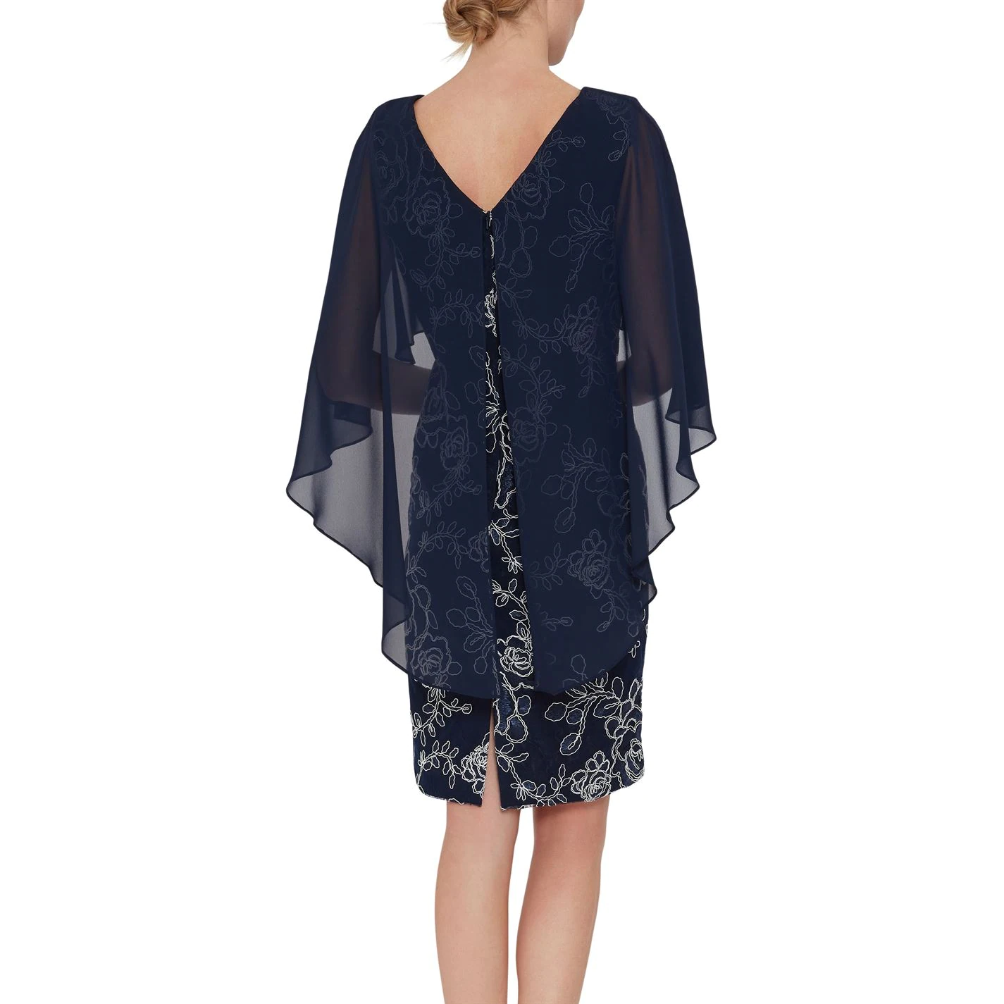 Gina Bacconi Gina Bacconi Effie Dress With Overcape 3 Gina Bacconi Gina Bacconi Effie Dress With Overcape - Image 3