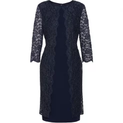 Gina Bacconi Gina Bacconi Dailyn Crepe And Lace Dress