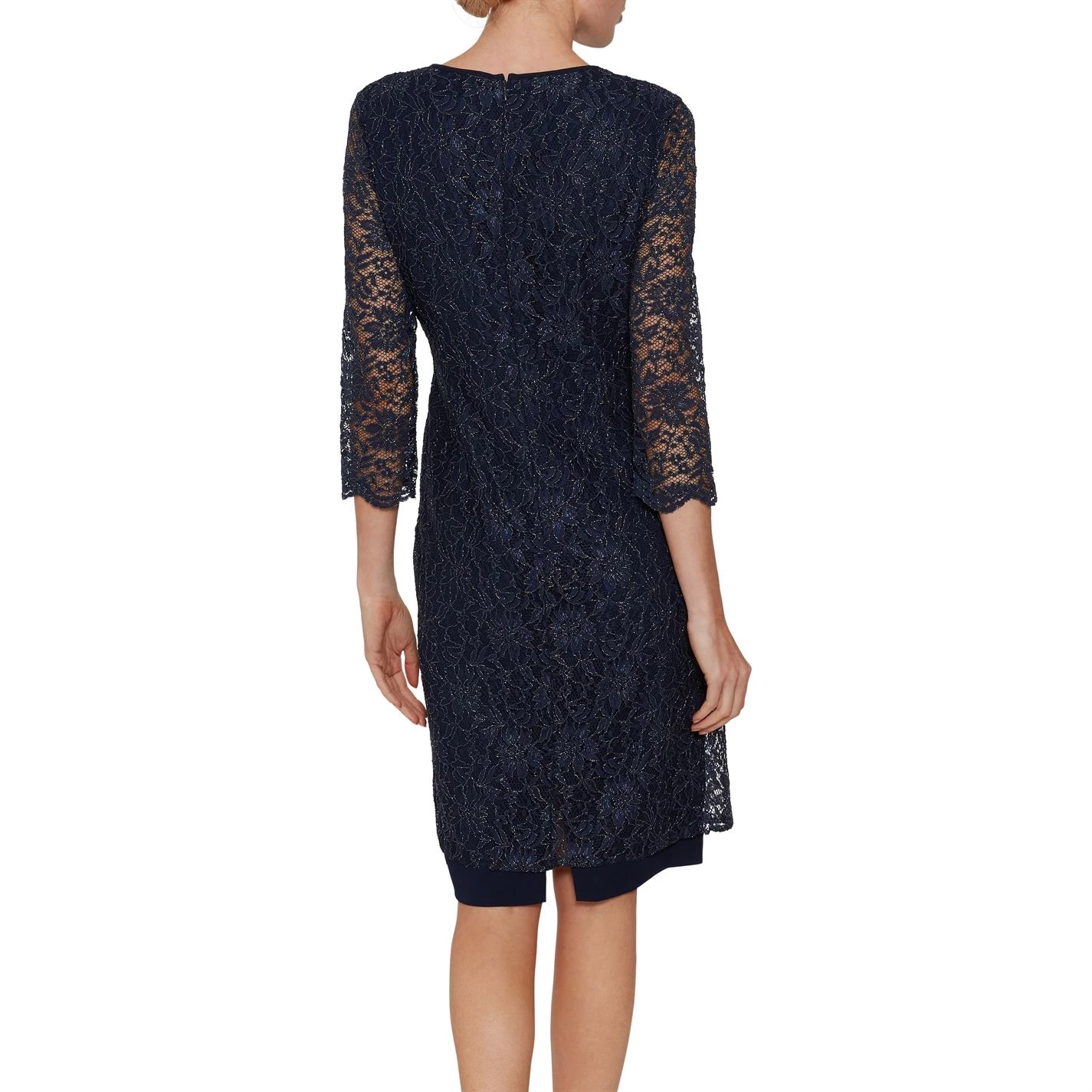 Gina Bacconi Gina Bacconi Dailyn Crepe And Lace Dress 3 Gina Bacconi Gina Bacconi Dailyn Crepe And Lace Dress - Image 3