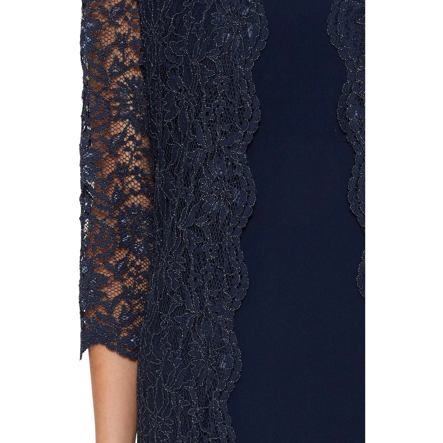 Gina Bacconi Gina Bacconi Dailyn Crepe And Lace Dress 4 Gina Bacconi Gina Bacconi Dailyn Crepe And Lace Dress - Image 4
