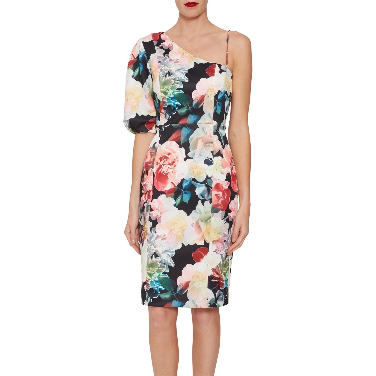 Gina Bacconi Gina Bacconi Lelia Floral Scuba Dress 2 Gina Bacconi Gina Bacconi Lelia Floral Scuba Dress - Image 2