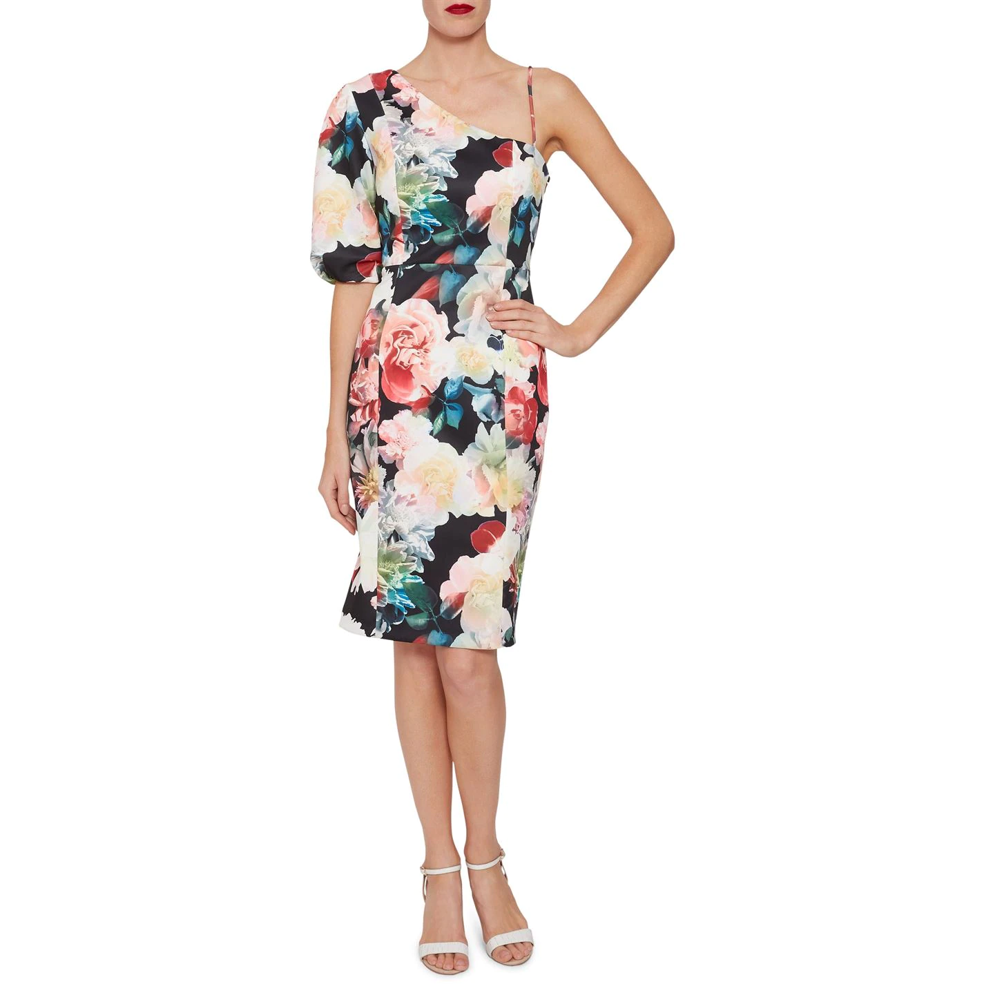 Gina Bacconi Gina Bacconi Lelia Floral Scuba Dress 5 Gina Bacconi Gina Bacconi Lelia Floral Scuba Dress - Image 5