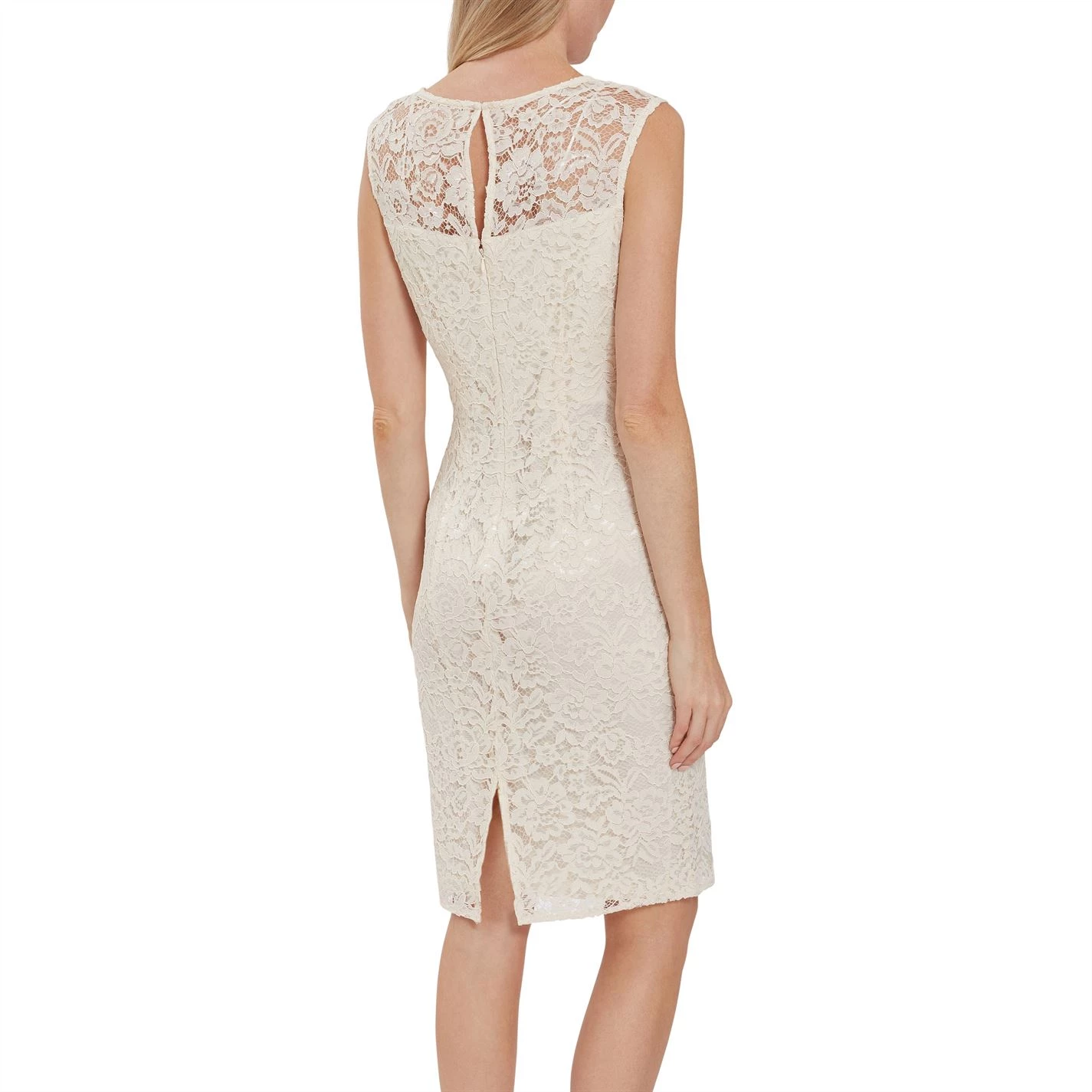 Gina Bacconi Liviana Corded Lace Sheath Dress 3 Gina Bacconi Liviana Corded Lace Sheath Dress - Image 3