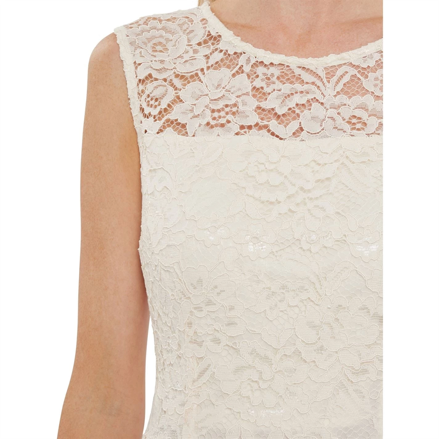 Gina Bacconi Liviana Corded Lace Sheath Dress 4 Gina Bacconi Liviana Corded Lace Sheath Dress - Image 4