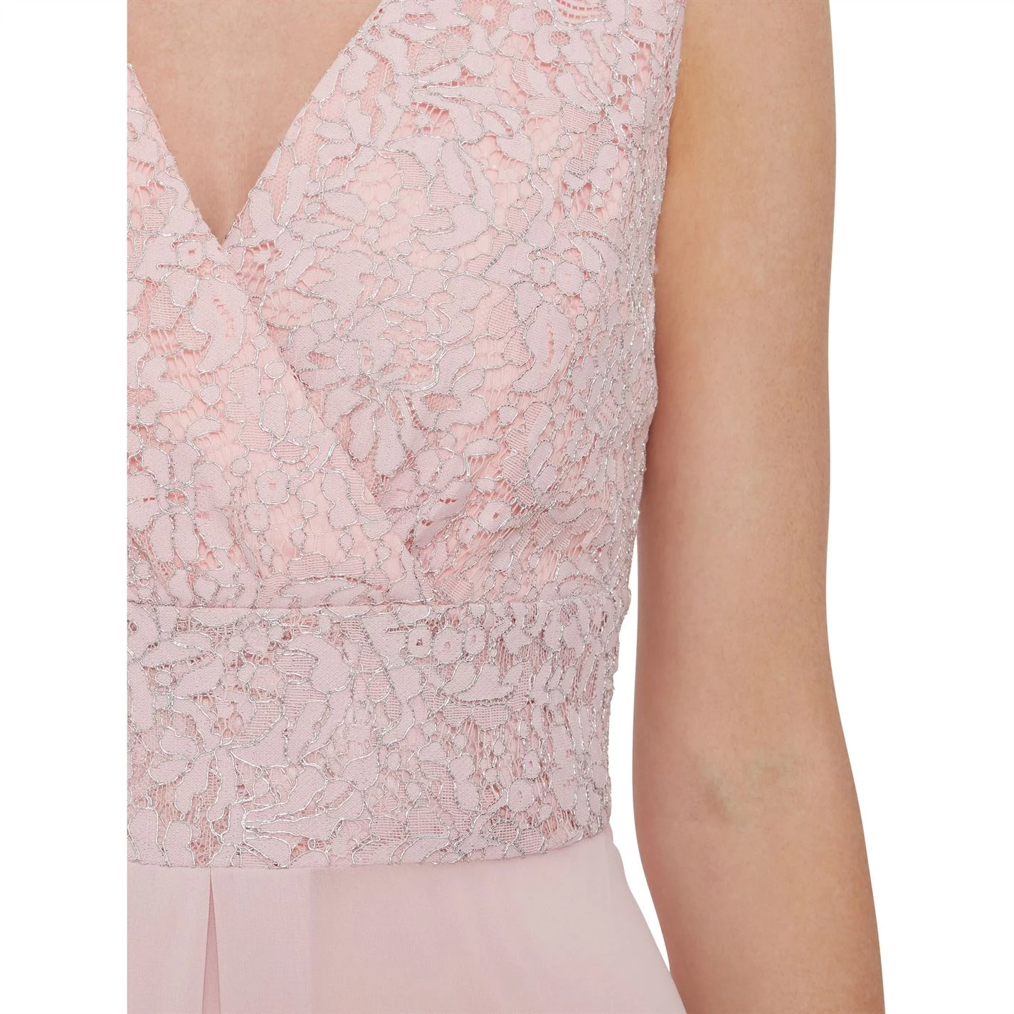 Gina Bacconi Gracie Metallic Corded Lace Dress 4 Gina Bacconi Gracie Metallic Corded Lace Dress - Image 4