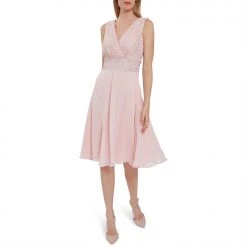 Gina Bacconi Gracie Metallic Corded Lace Dress 9 Gina Bacconi Gracie Metallic Corded Lace Dress -Gina Bacconi Sales ag294701 xxl a4