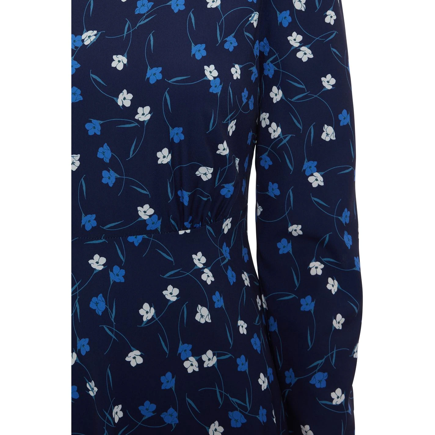 Gina Bacconi Arisia Crepe Floral Tucks Sleeve Dress 4 Gina Bacconi Arisia Crepe Floral Tucks Sleeve Dress - Image 4