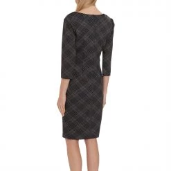 Gina Bacconi Baila Check Wrap Dress -Gina Bacconi Sales ag301000 xxl a2