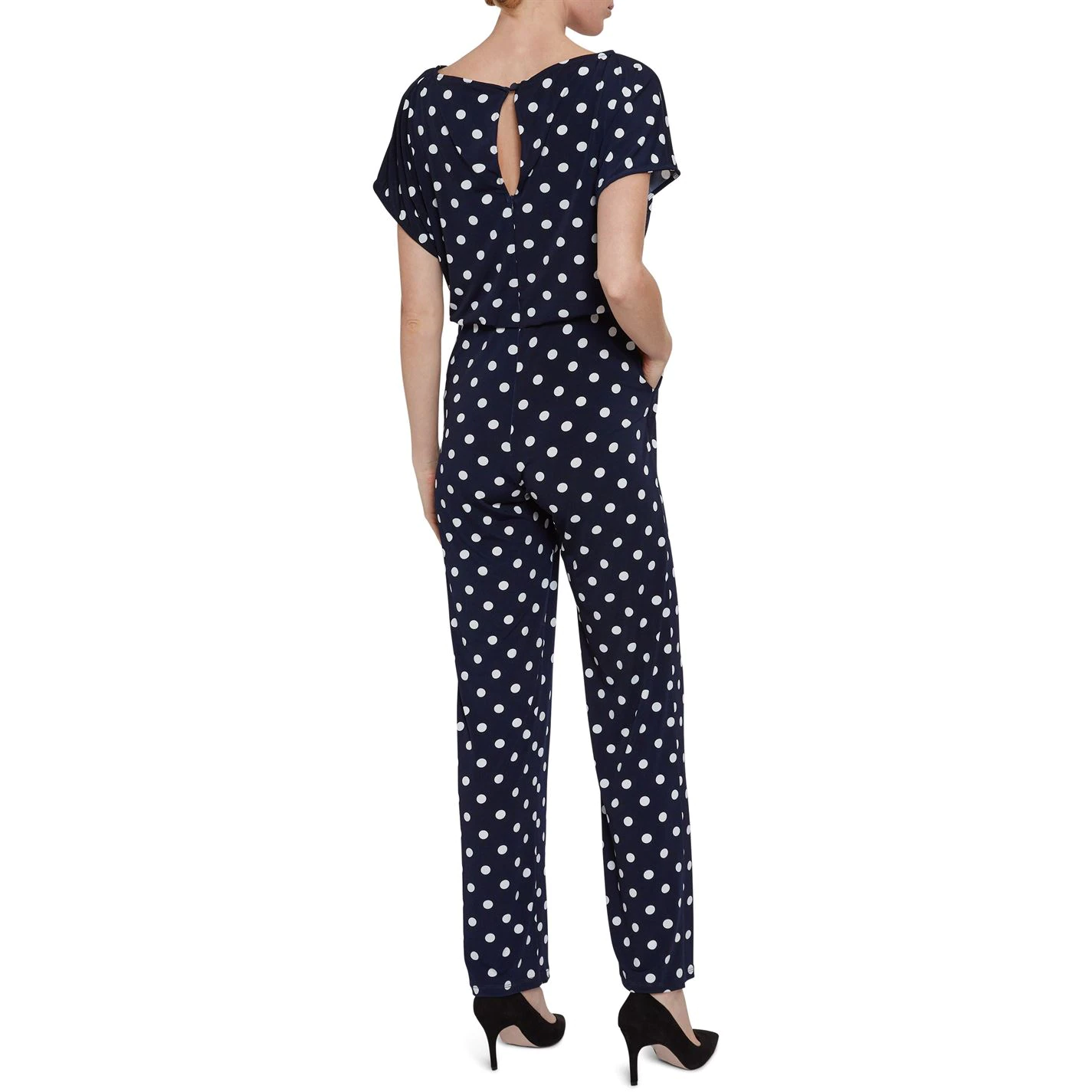 Gina Bacconi Gina Bacconi Quiana Spot Jersey Jumpsuit 3 Gina Bacconi Gina Bacconi Quiana Spot Jersey Jumpsuit - Image 3