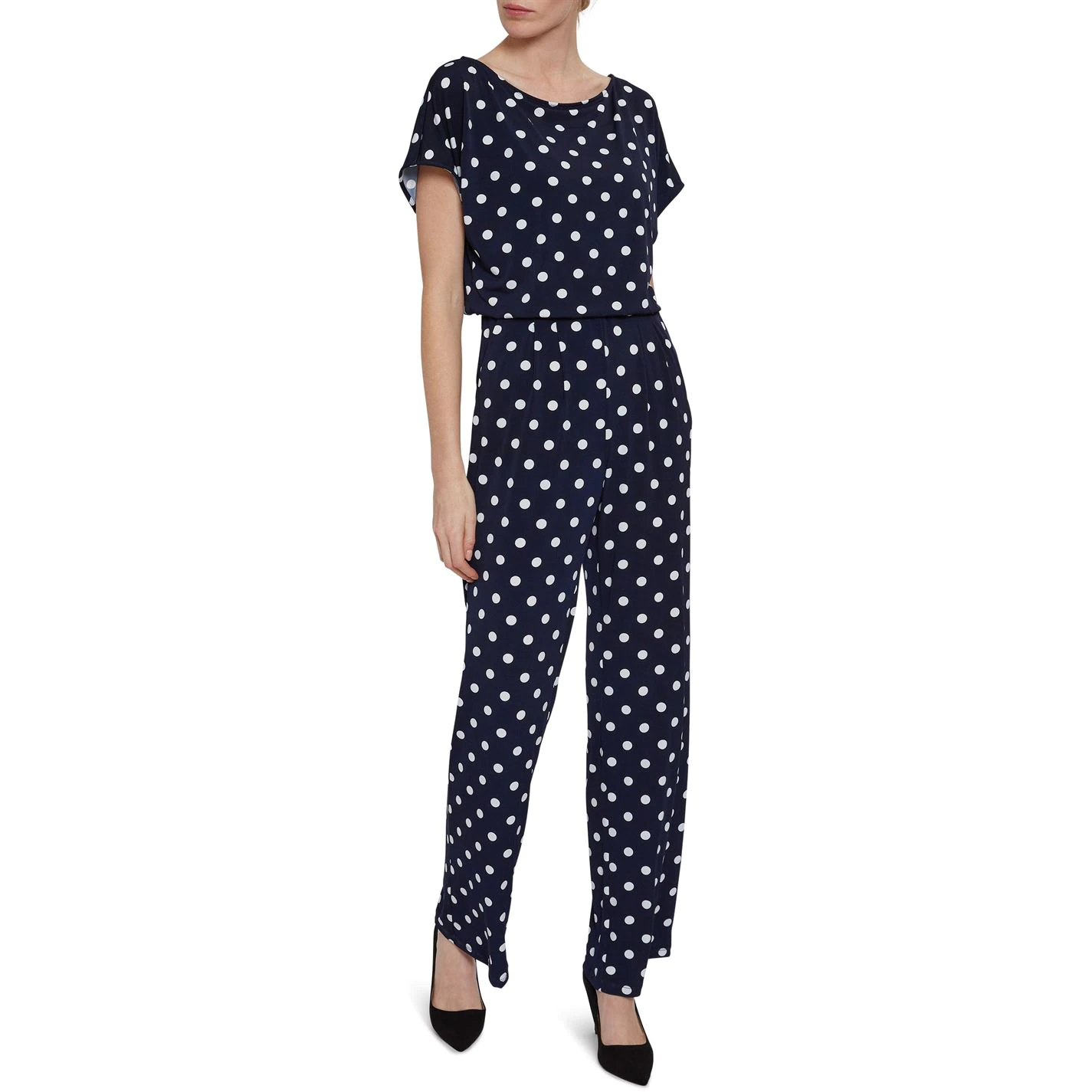 Gina Bacconi Gina Bacconi Quiana Spot Jersey Jumpsuit 5 Gina Bacconi Gina Bacconi Quiana Spot Jersey Jumpsuit - Image 5