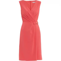 Gina Bacconi Leyanna Stretch Crepe Wrap Dress