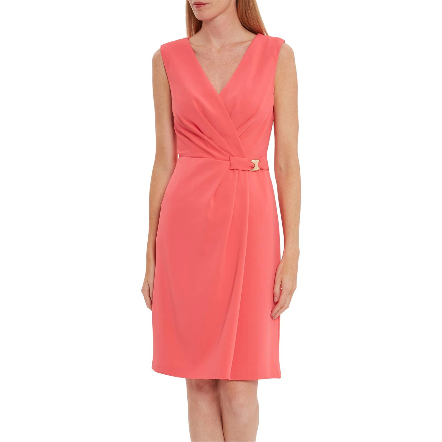 Gina Bacconi Leyanna Stretch Crepe Wrap Dress 2 Gina Bacconi Leyanna Stretch Crepe Wrap Dress - Image 2