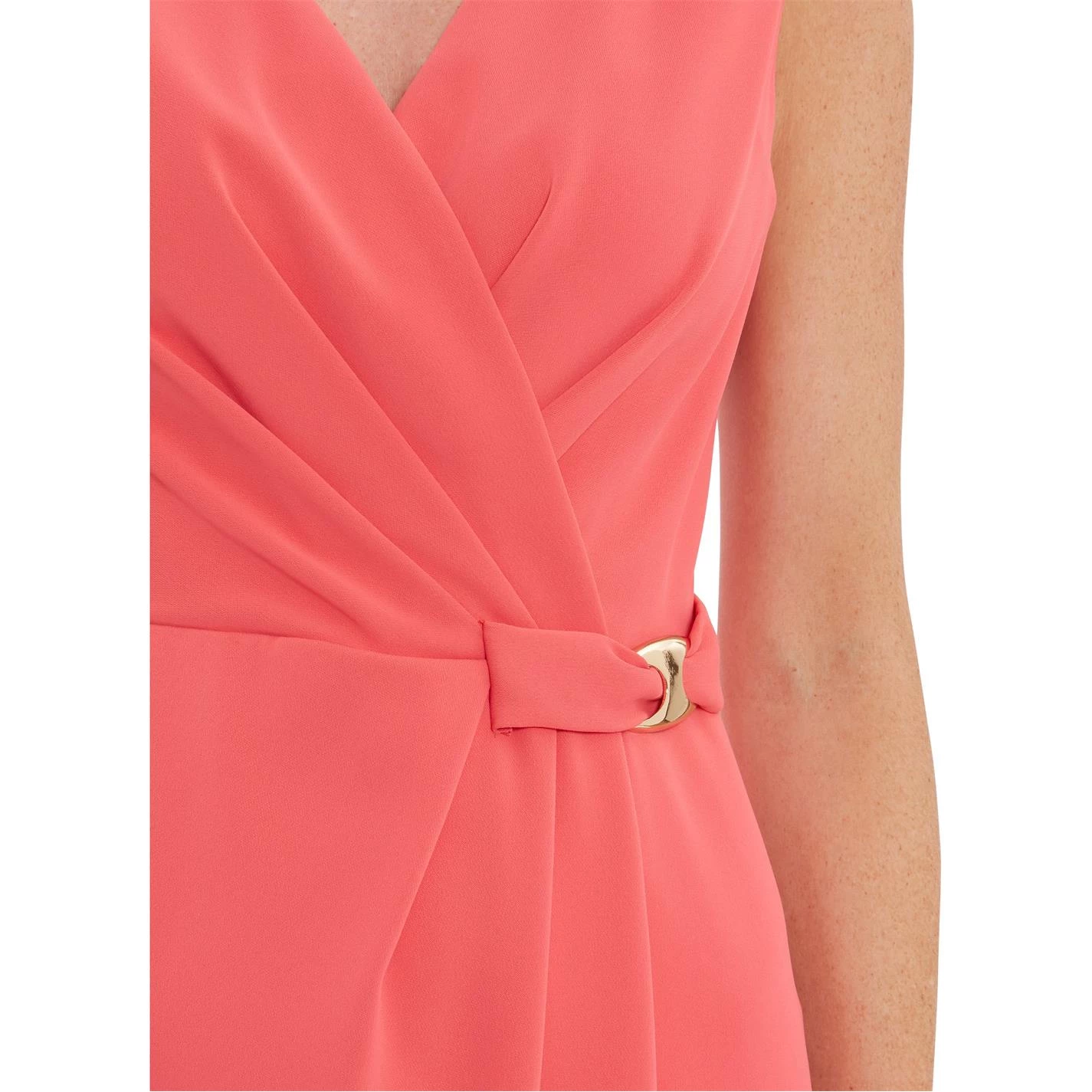 Gina Bacconi Leyanna Stretch Crepe Wrap Dress 4 Gina Bacconi Leyanna Stretch Crepe Wrap Dress - Image 4