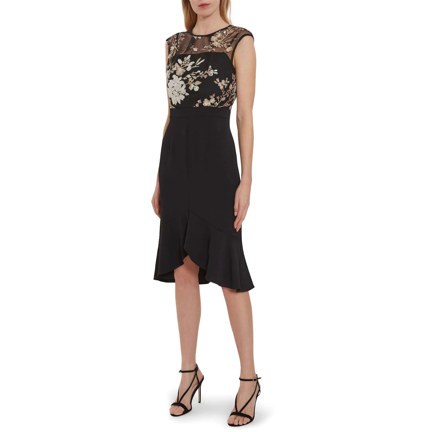 Gina Bacconi Gina Bacconi Eliora Crepe Sequin Dress 2 Gina Bacconi Gina Bacconi Eliora Crepe Sequin Dress - Image 2