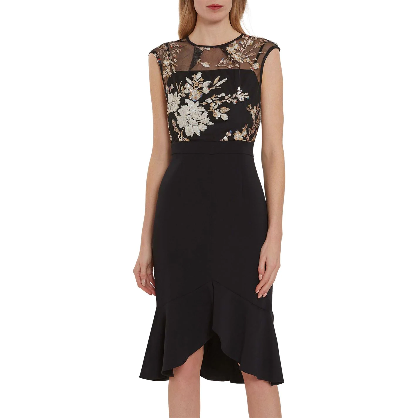Gina Bacconi Gina Bacconi Eliora Crepe Sequin Dress 5 Gina Bacconi Gina Bacconi Eliora Crepe Sequin Dress - Image 5