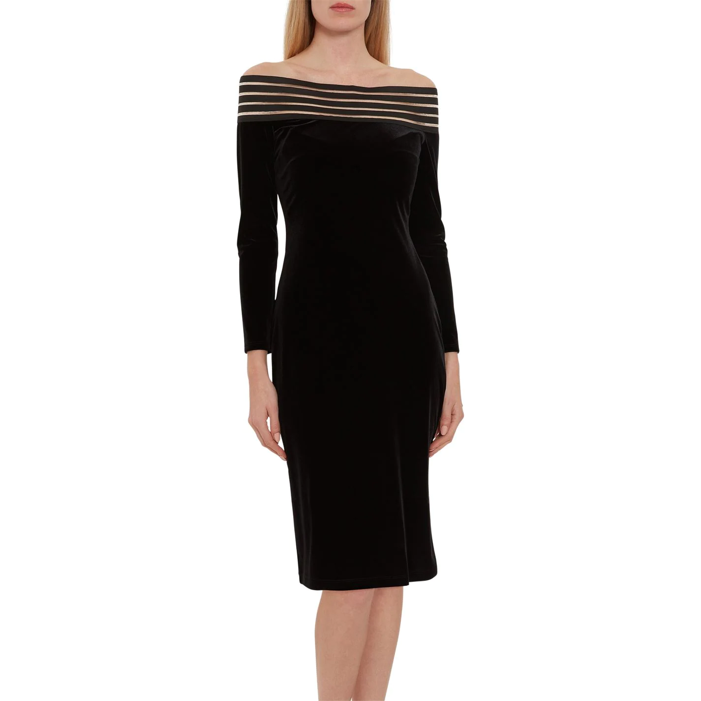 Gina Bacconi Gina Bacconi Adaira Off Shoulder Dress 2 Gina Bacconi Gina Bacconi Adaira Off Shoulder Dress - Image 2