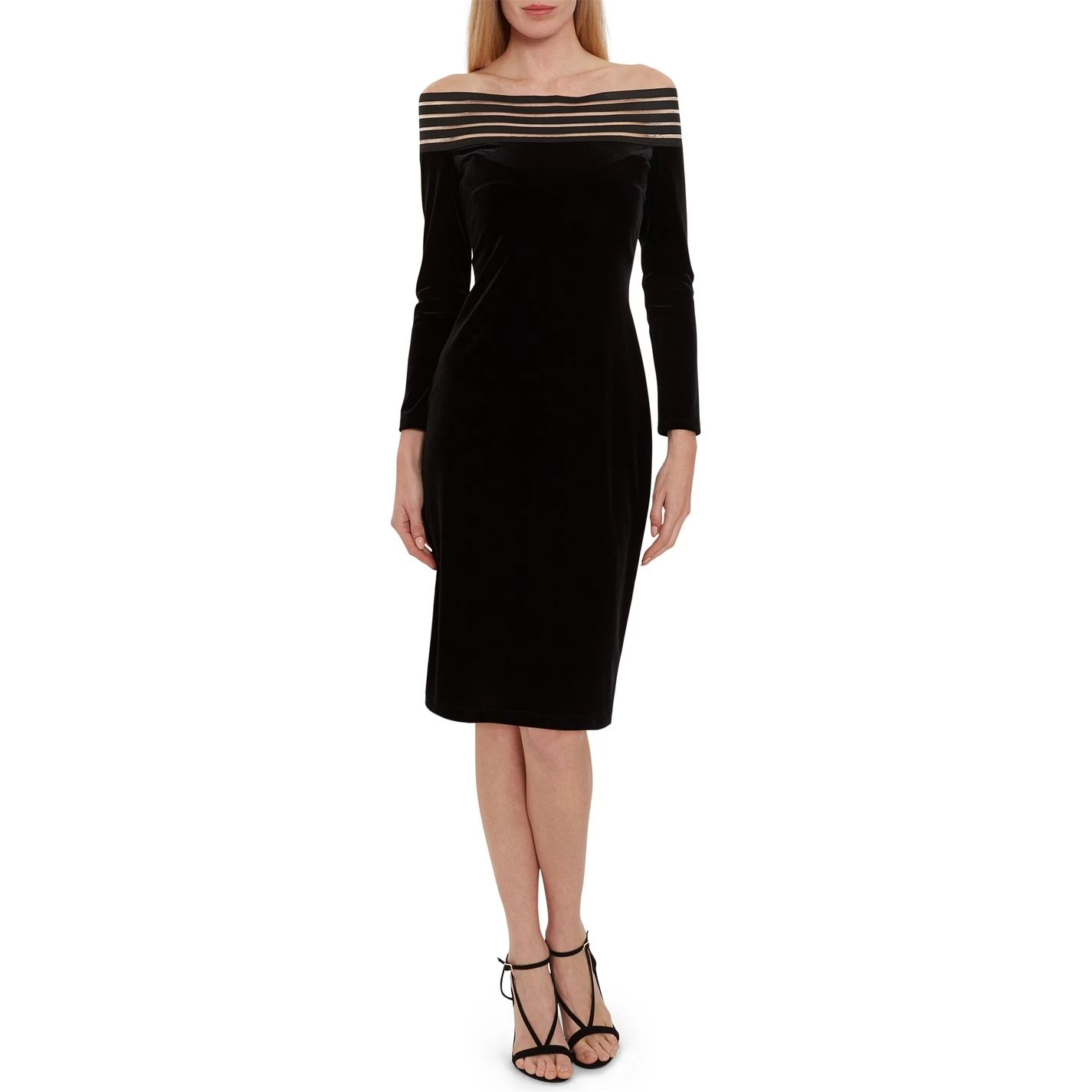 Gina Bacconi Gina Bacconi Adaira Off Shoulder Dress 5 Gina Bacconi Gina Bacconi Adaira Off Shoulder Dress - Image 5
