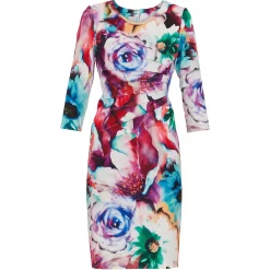 Gina Bacconi Gina Bacconi Lareina Floral Scuba Dress