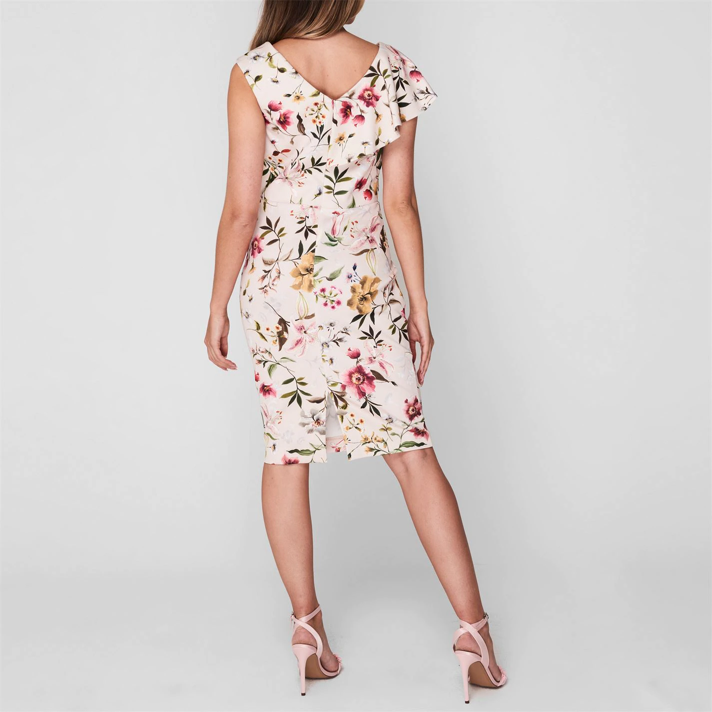 Gina Bacconi Gina Bacconi Darcella Floral Scuba Dress 3 Gina Bacconi Gina Bacconi Darcella Floral Scuba Dress - Image 3