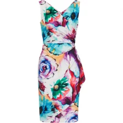 Gina Bacconi Islette Floral Wrap Dres