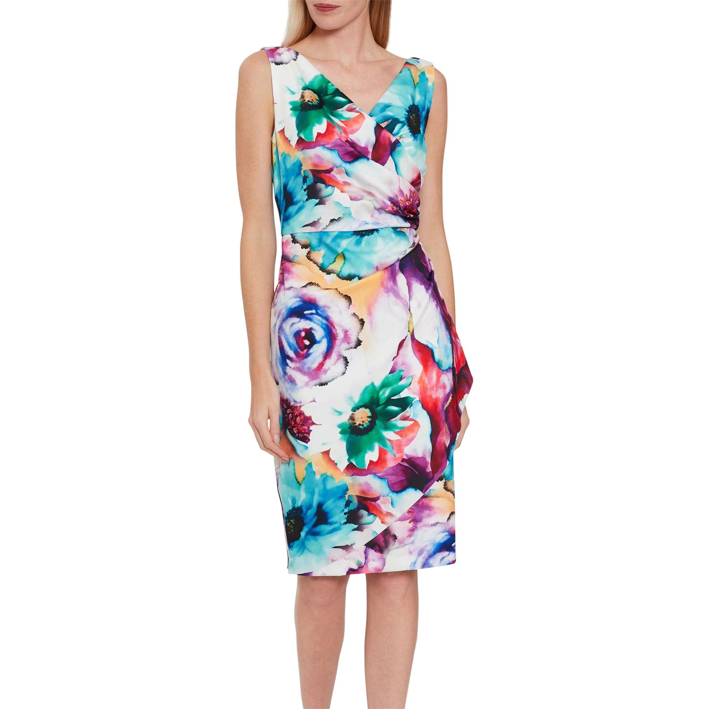Gina Bacconi Islette Floral Wrap Dres 2 Gina Bacconi Islette Floral Wrap Dres - Image 2