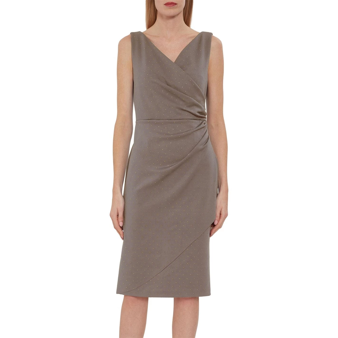 Gina Bacconi Gina Bacconi Tessie Stud Wrap Dress 2 Gina Bacconi Gina Bacconi Tessie Stud Wrap Dress - Image 2