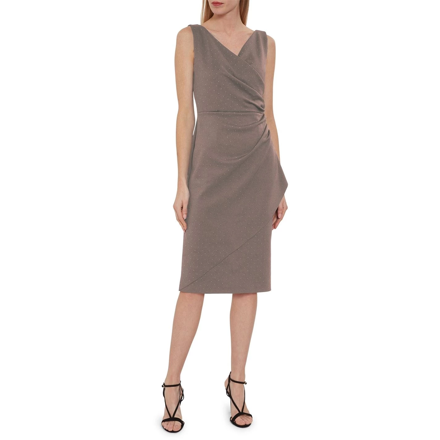 Gina Bacconi Gina Bacconi Tessie Stud Wrap Dress 5 Gina Bacconi Gina Bacconi Tessie Stud Wrap Dress - Image 5