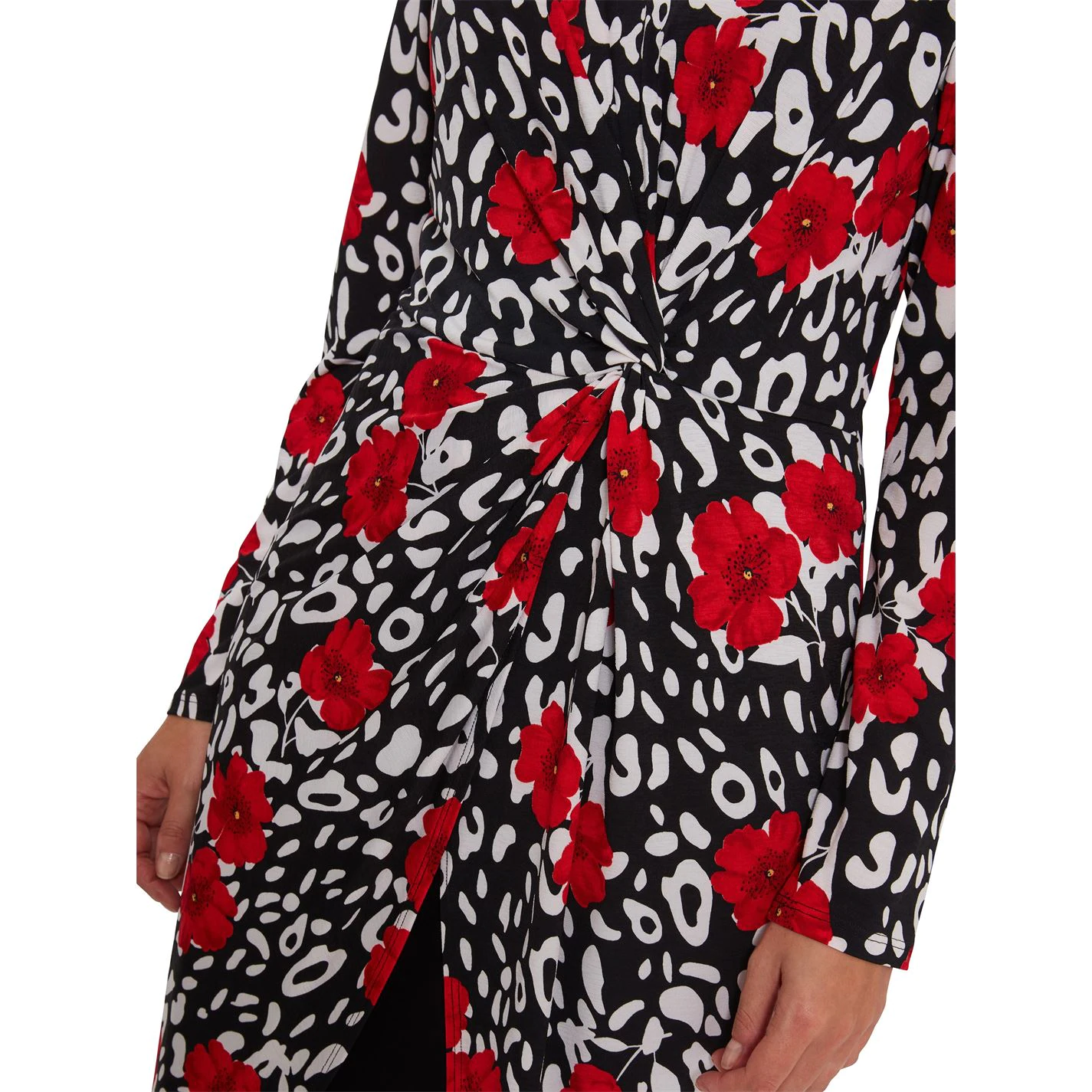 Gina Bacconi Bettina Jersey Knot Wrap Dress 5 Gina Bacconi Bettina Jersey Knot Wrap Dress - Image 5