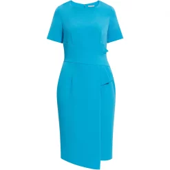 Gina Bacconi Liliana Stretch Crepe Dress