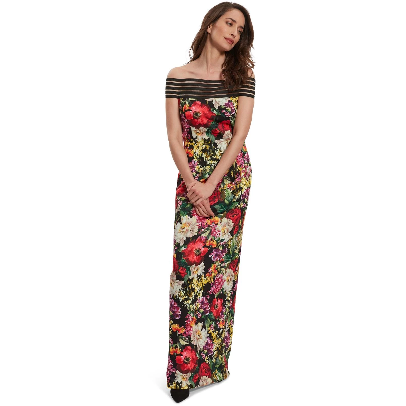 Gina Bacconi Leilyn Scuba Maxi Dress 2 Gina Bacconi Leilyn Scuba Maxi Dress - Image 2