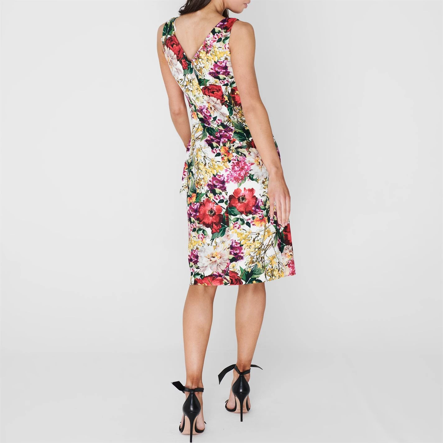 Gina Bacconi Karesa Scuba Crepe Floral Wrap Dress 3 Gina Bacconi Karesa Scuba Crepe Floral Wrap Dress - Image 3