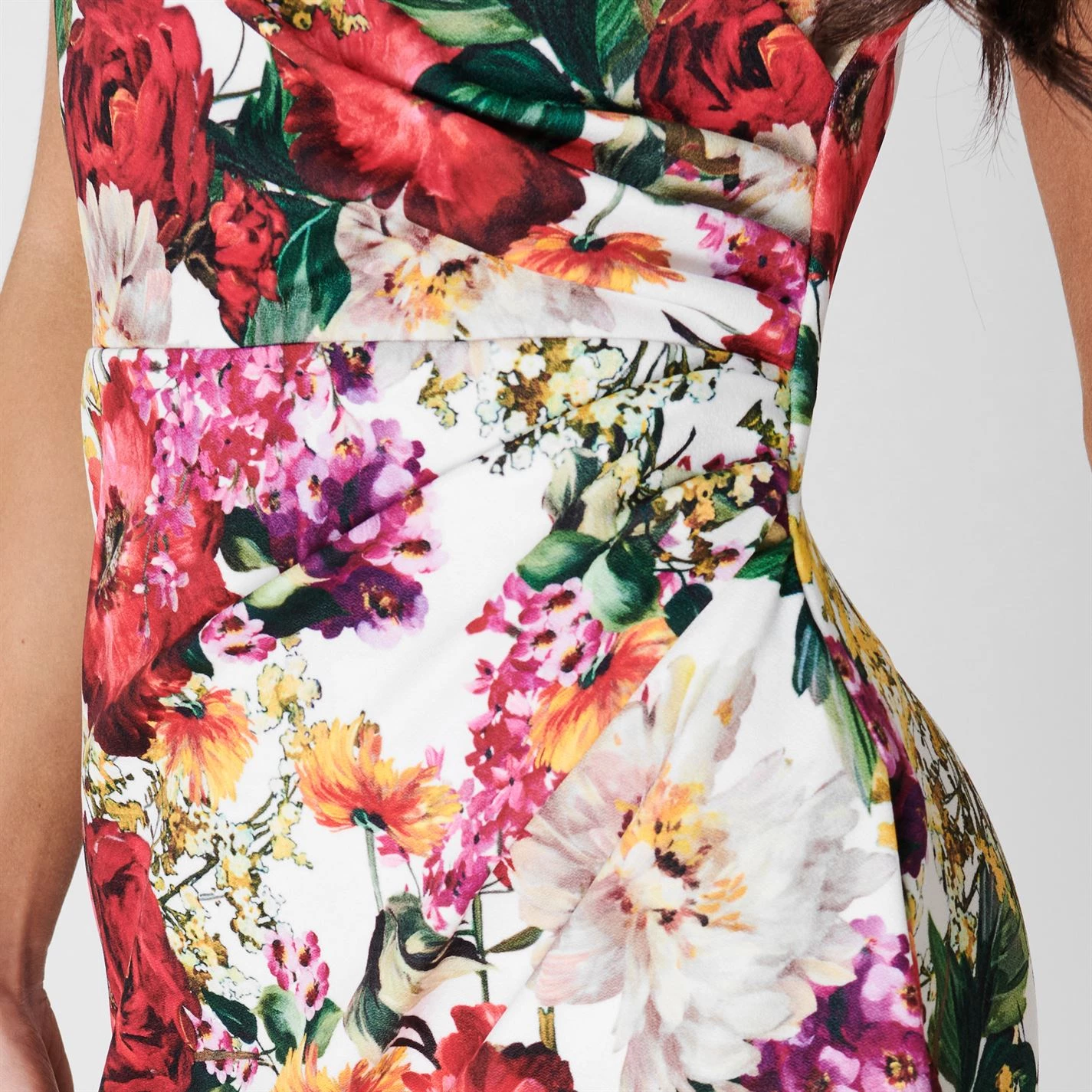 Gina Bacconi Karesa Scuba Crepe Floral Wrap Dress 5 Gina Bacconi Karesa Scuba Crepe Floral Wrap Dress - Image 5