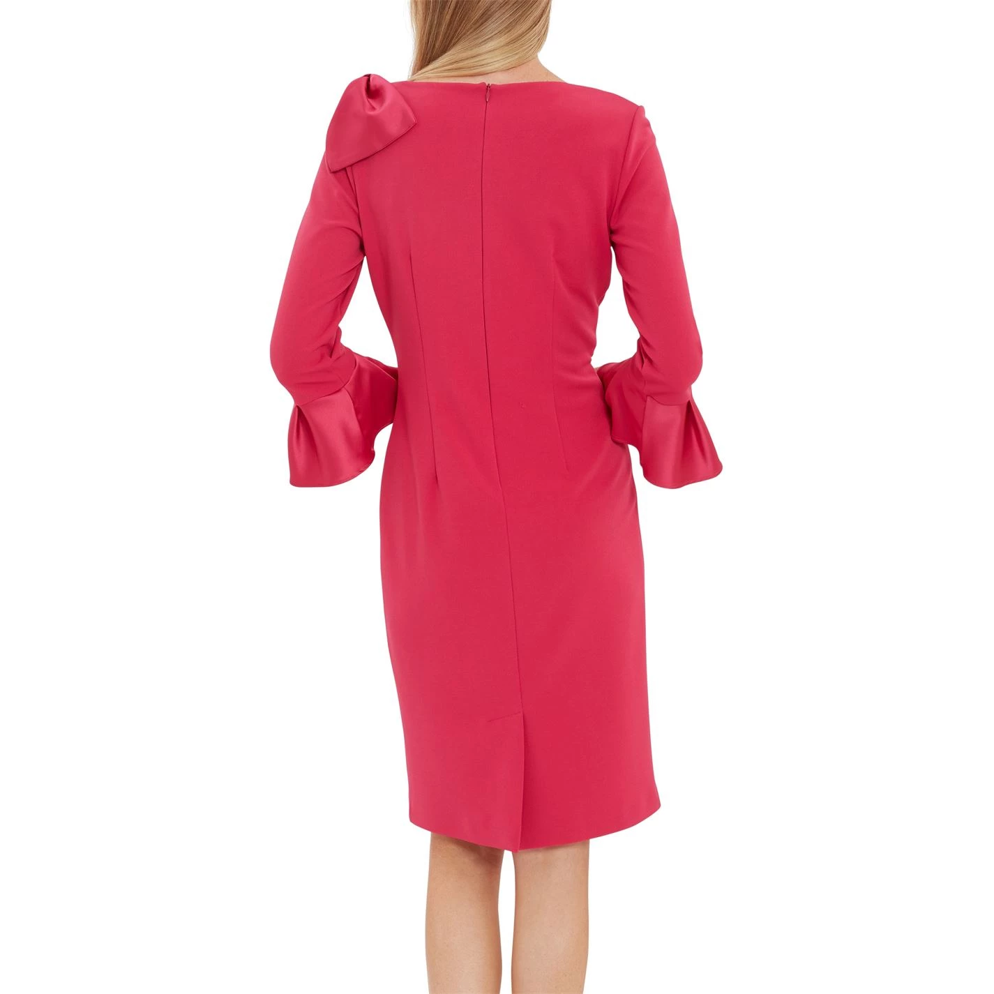 Gina Bacconi Caliana Crepe And Satin Bow Dress 2 Gina Bacconi Caliana Crepe And Satin Bow Dress - Image 2