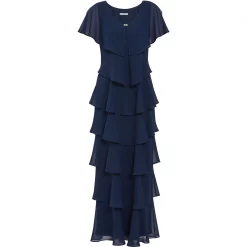 Gina Bacconi Areka Tiered Maxi Dress