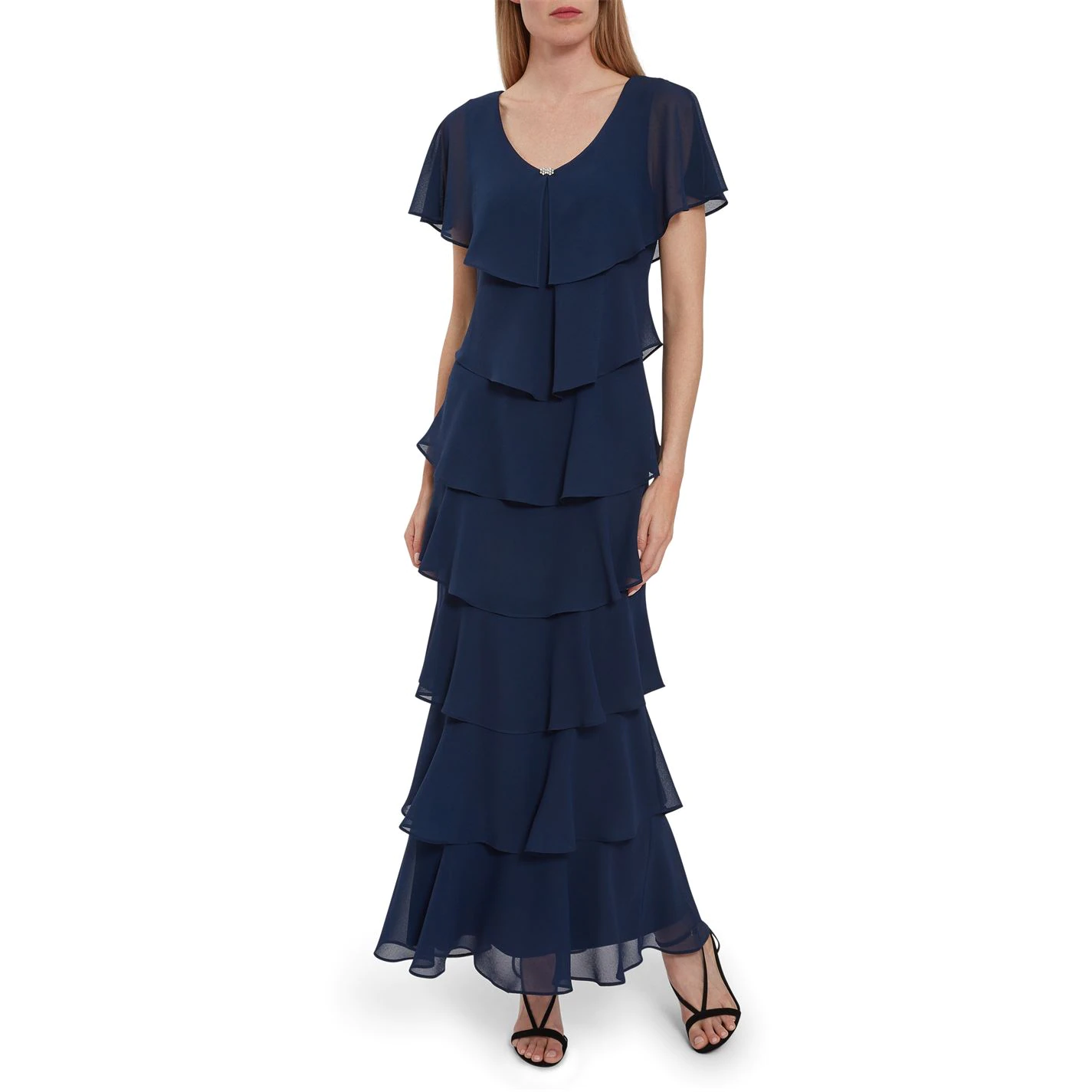 Gina Bacconi Areka Tiered Maxi Dress 2 Gina Bacconi Areka Tiered Maxi Dress - Image 2